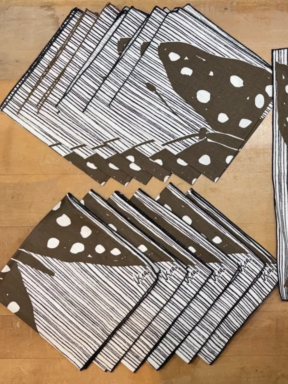 VERA NEUMANN Butterfly Napkins Lot of 13 MCM Vintage Retro